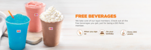 Dunkin' Donuts rewards program details